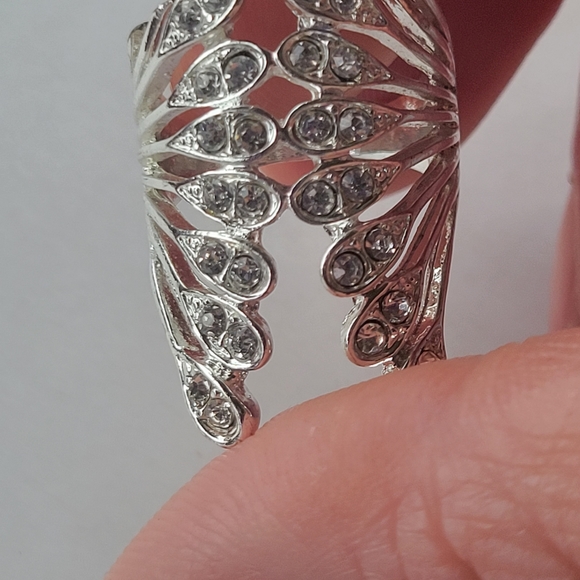 Vintage Bat Wing Unbranded Statement Ring - Picture 13 of 15